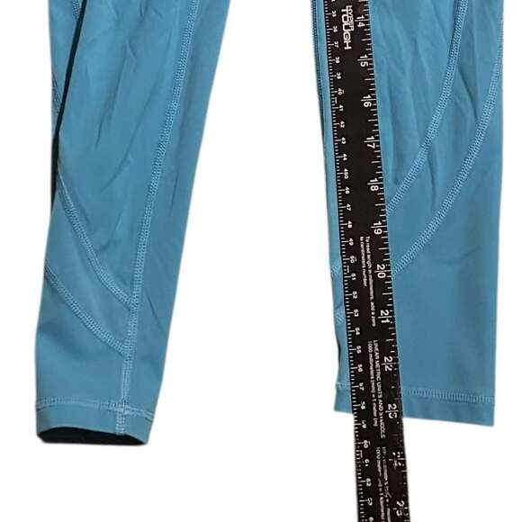 Alphalete Pulse Surge High Rise Blue Athletic Yoga workout Compression Legging - Picture 2 of 7